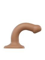 2. Sex Shop, Caramel Dual Density Semi-Realistic Bendable Small Dildo by Strap-on-Me