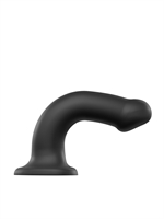 2. Sex Shop, Black Dual Density Semi-Realistic Bendable Large Dildo - Strap-on-Me