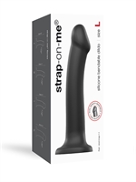 5. Sex Shop, Black Dual Density Semi-Realistic Bendable Large Dildo - Strap-on-Me