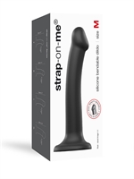 5. Sex Shop, Black Dual Density Semi-Realistic Bendable Medium Dildo by Strap-on-Me