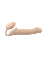 2. Sex Shop, Large Beige Bendable Strapless Strap-On