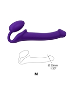 3. Sex Shop, Medium Purple Bendable Strapless Strap-On by Strap-on-Me