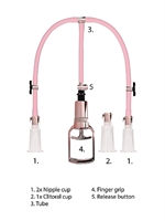 2. Sex Shop, Rose Gold Clitoral & Nipple Pump Set by Pumped