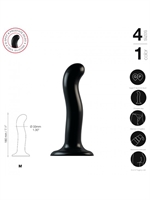 4. Sex Shop, P and G Spot Medium Dildo by Strap-On-Me