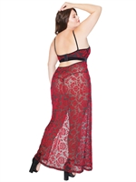 3. Sex Shop, Red and Black Halter Gown by Coquette