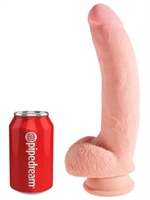 5. Sex Shop, King Cock Plus - Triple Density Dildo with Balls (10 in)