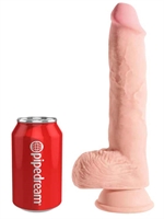 5. Sex Shop, King Cock Plus - Fat Triple Density Dildo with Balls (10 in)