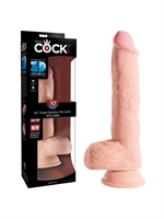 6. Sex Shop, King Cock Plus - Fat Triple Density Dildo with Balls (10 in)