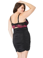 3. Sex Shop, Black and Fuchsia Chemise by Coquette