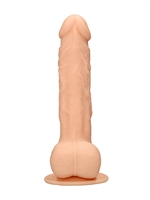 2. Sex Shop, 24cm Beige Silicone Dildo With Balls by Shots
