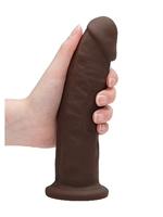 5. Sex Shop, 19.2cm Brown Silicone Dildo Without Balls by Shots