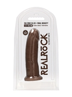 6. Sex Shop, 19.2cm Brown Silicone Dildo Without Balls by Shots