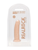 6. Sex Shop, 15.3cm Beige Silicone Dildo Without Balls by Shots