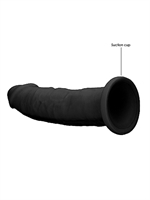 3. Sex Shop, 22.8cm Black Silicone Dildo Without Balls by Shots