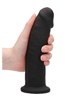 5. Sex Shop, 22.8cm Black Silicone Dildo Without Balls by Shots