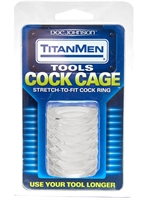 3. Sex Shop, Titanmen Tools Cock Cage clear by Doc. Jonhson