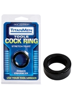 2. Sex Shop, Black Cockring Titanmen Tools by Doc Jonhson