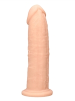 3. Sex Shop, 22.8cm Beige Silicone Dildo Without Balls by Shots