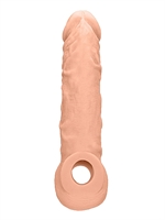 2. Sex Shop, Flesh 8" Penis Sleeve by RealRock