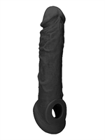 5. Sex Shop, Black 8" Penis Sleeve by RealRock