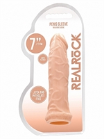 6. Sex Shop, Flesh 6" Penis Sleeve by RealRock