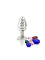 2. Sex Shop, Large Ribbed Jeweled Wild Passion Butt Plug