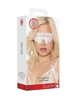 4. Sex Shop, White Nurse Themed Leather Eyemask by Ouch!