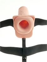 3. Sex Shop, Fetish Fantasy Series 7 inches Hollow Rechargeable Strap-On with Balls