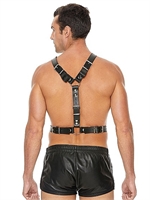 4. Sex Shop, Twisted Bit Black Leather Harness by Ouch