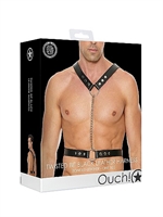 5. Sex Shop, Twisted Bit Black Leather Harness by Ouch