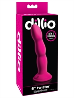 4. Sex Shop, Dillio 6 inches Twister - Pink by Pipedream