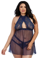 2. Sex Shop, High-Neck Halter babydoll by DreamGirl