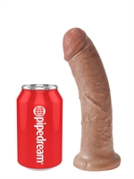 2. Sex Shop, King Cock 8" tan dildo by Pipedream