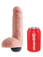 5. Sex Shop, King Cock Dildo "8"  Squirting Cock with Balls