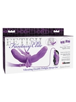 4. Sex Shop, Elite 10" Vibrant Double Delight Strap On By Fetish Fantasy