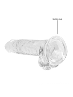 2. Sex Shop, Transparent Realrock Crystal Clear 7" Dildo by RealRock