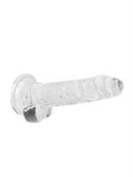 3. Sex Shop, Transparent Realrock Crystal Clear 7" Dildo by RealRock