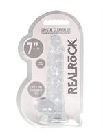 6. Sex Shop, Transparent Realrock Crystal Clear 7" Dildo by RealRock