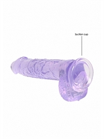 2. Sex Shop, Purple Realrock Crystal Clear 6" Dildo by RealRock