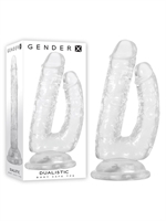 5. Sex Shop, Dualistic Double-Dildo with Suction Cup - Gender X