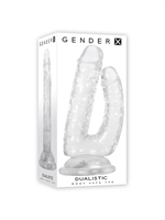 6. Sex Shop, Dualistic Double-Dildo with Suction Cup - Gender X