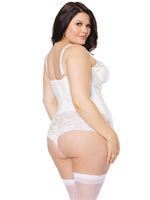 5. Sex Shop, White lace bustier by Coquette