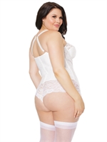 6. Sex Shop, White lace bustier by Coquette