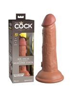 4. Sex Shop, King Cock Elite Dual Density 6" Dildo Tan by King Cock