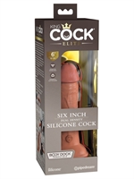 5. Sex Shop, King Cock Elite Dual Density 6" Dildo Tan by King Cock