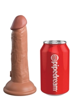 3. Sex Shop, King Cock Elite Dual Density 6" Dildo Tan by King Cock