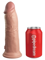 3. Sex Shop, King Cock Elite Dual Density 8" Light Beige Dildo by King Cock