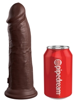 3. Sex Shop, King Cock Elite Dual Density 8" Brown Dildo by King Cock