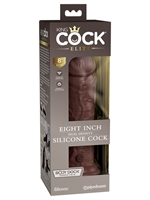 5. Sex Shop, King Cock Elite Dual Density 8" Brown Dildo by King Cock