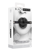 6. Sex Shop, Breathable Ball Gag - With Bonded Leather Straps by Ouch!